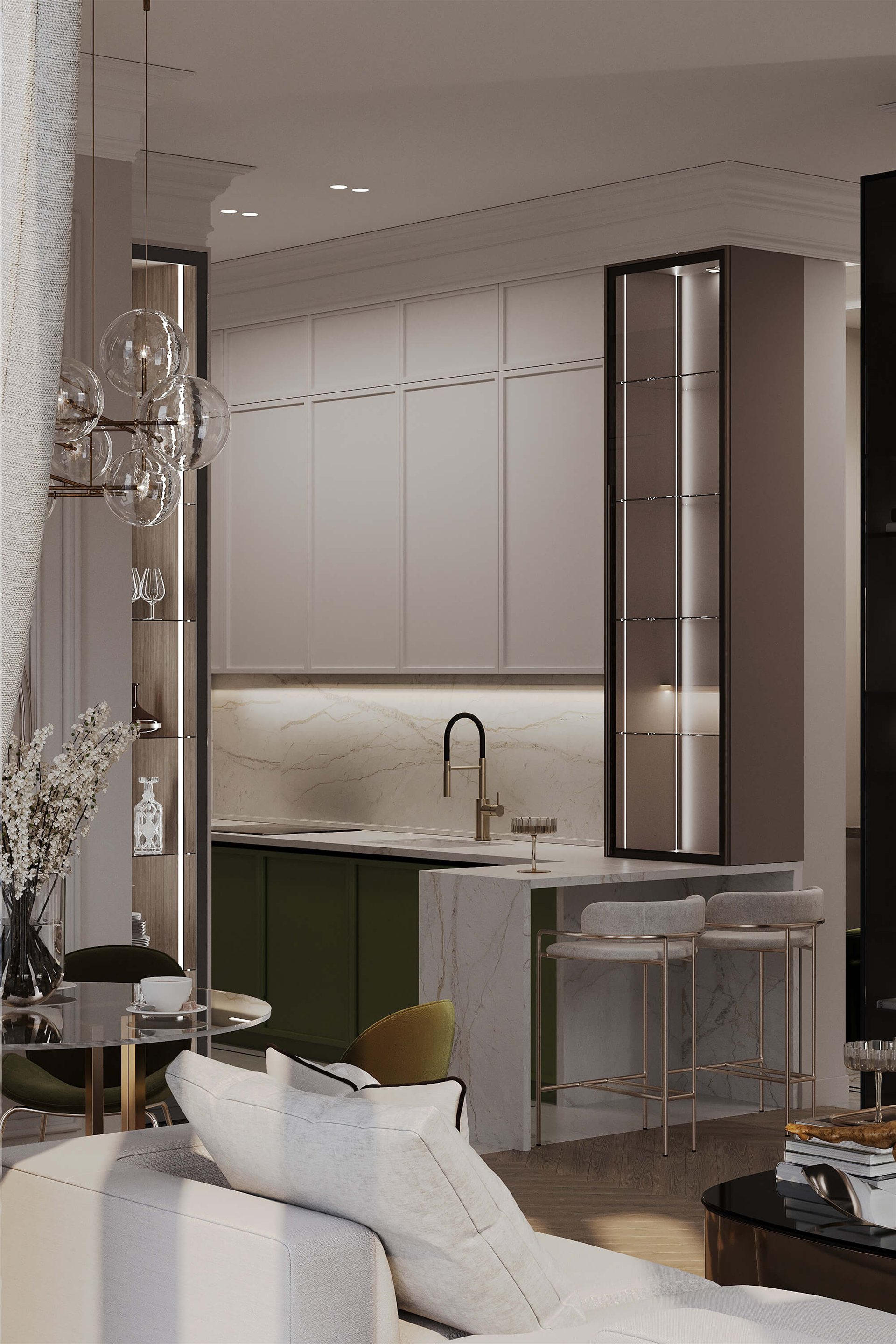 Three-bedroom apartment in Moscow