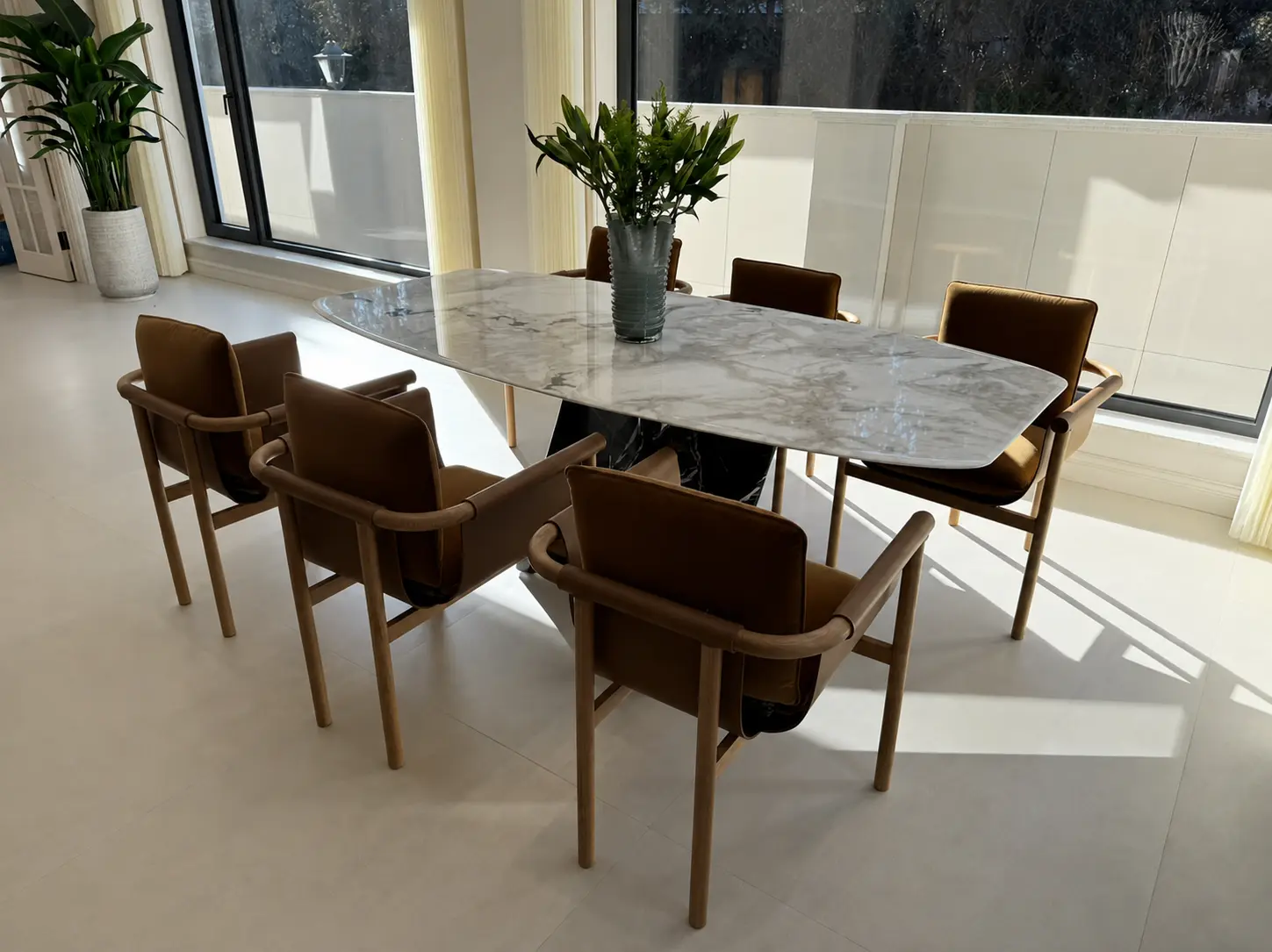 Dining table in the private residence