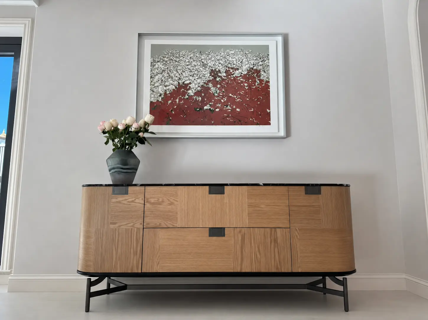 Sideboard in the private residence interior